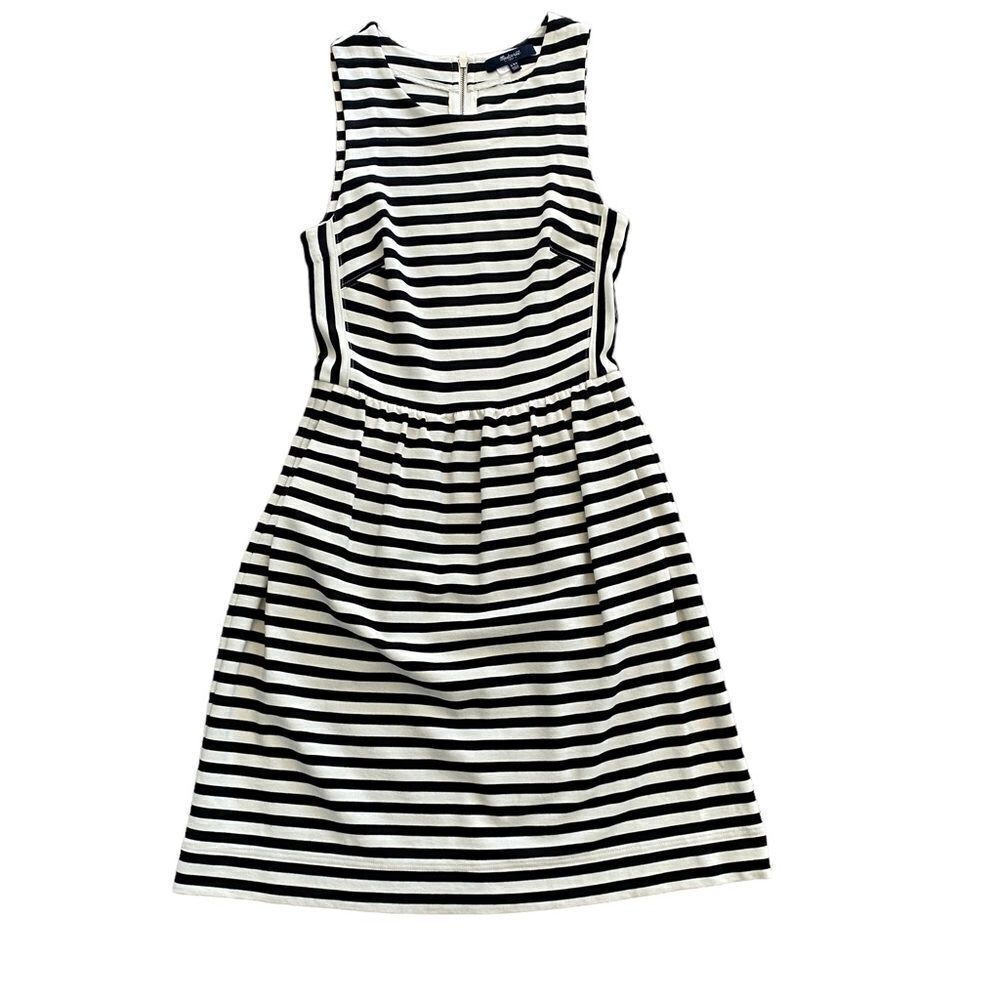 Madewell | Black and White Striped Dress, Size XXS - Picture 2 of 10